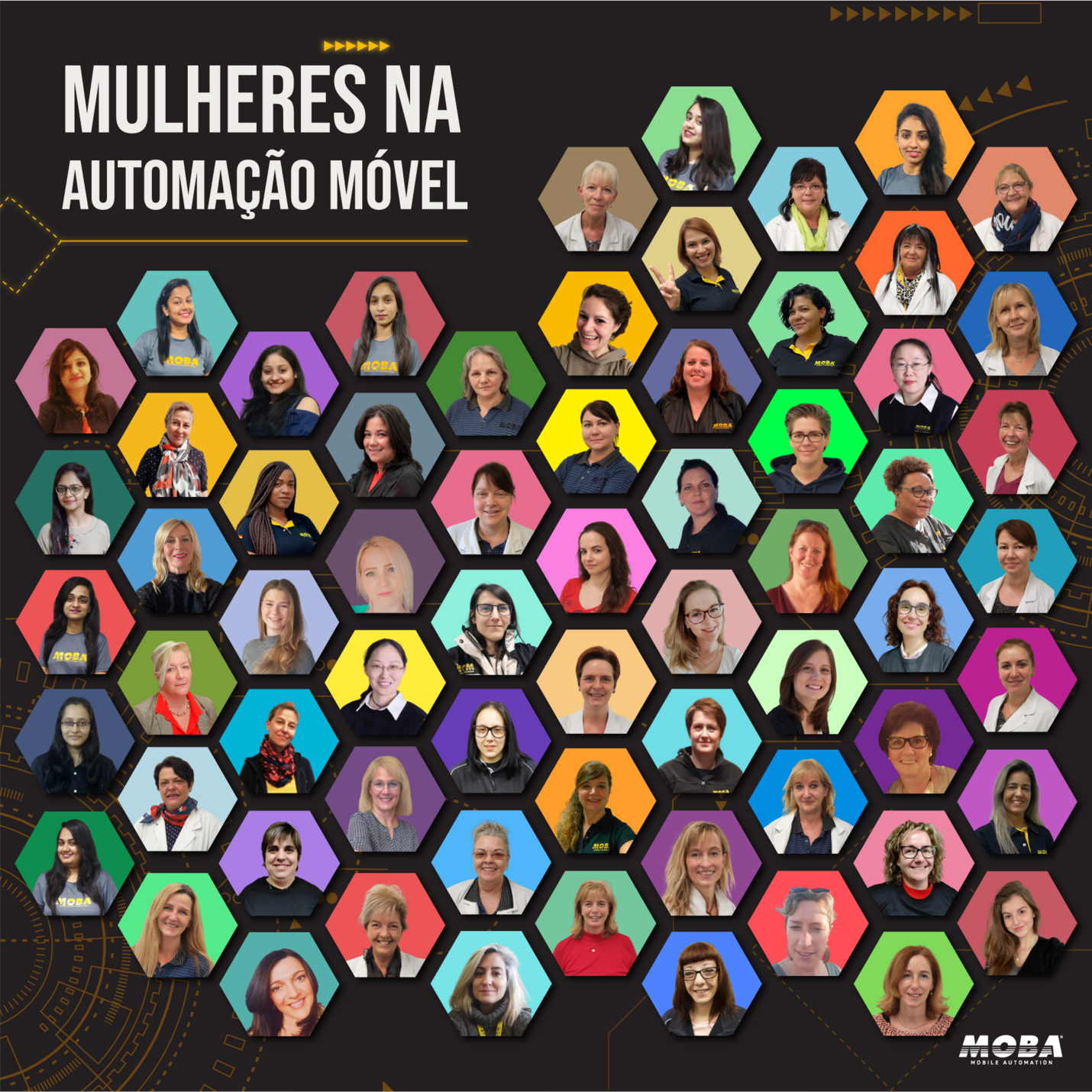 Mosaico Colaboradoras da MOBA